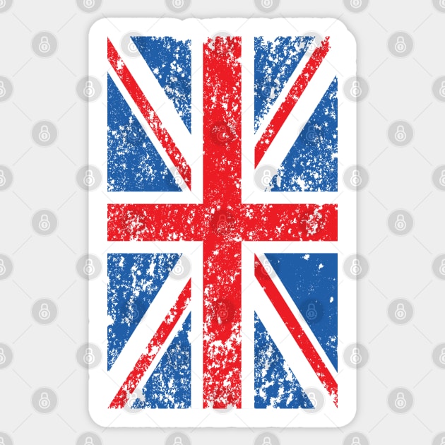 Distressed Union Flag Sticker by NataliePaskell